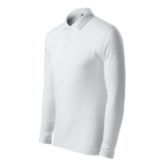 Pique Polo LS-fehér