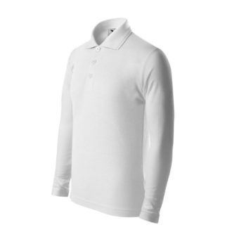 Pique Polo LS-fehér