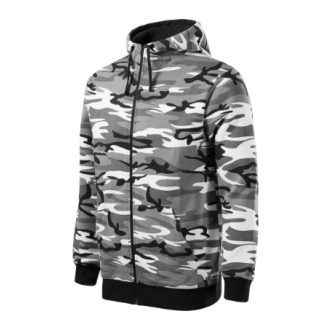 Camo Zipper-szürke terepszín