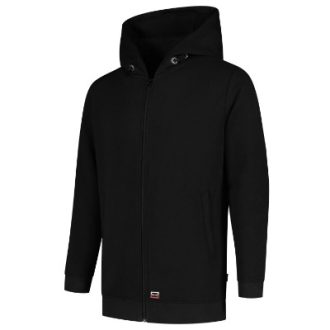 Hooded Sweat Jacket Washable 60°C-fekete