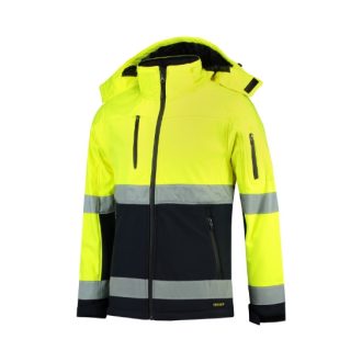 Bi-color EN ISO 20471 Softshell-fluoreszkáló sárga